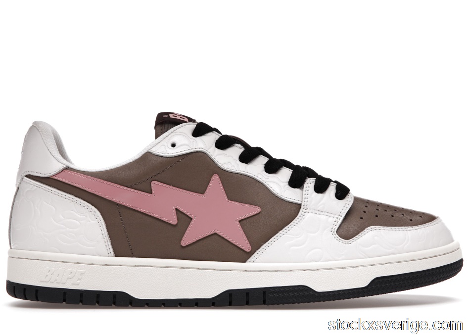 A Bathing Ape Bape Court Sta Brown Pink