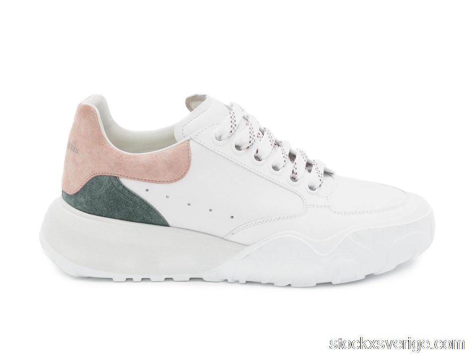 Alexander McQueen Court Trainer White Taffy Blue Shell Pink (W)633914WIA9C9914