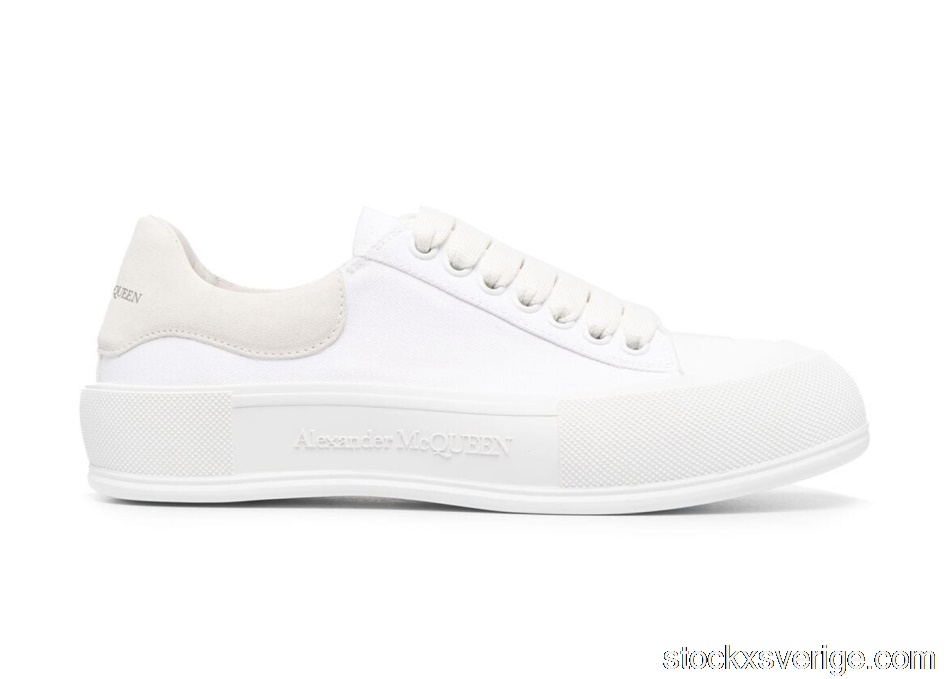 Alexander McQueen Deck Skate Plimsoll Lace-Up White (W)654593W4MV79000