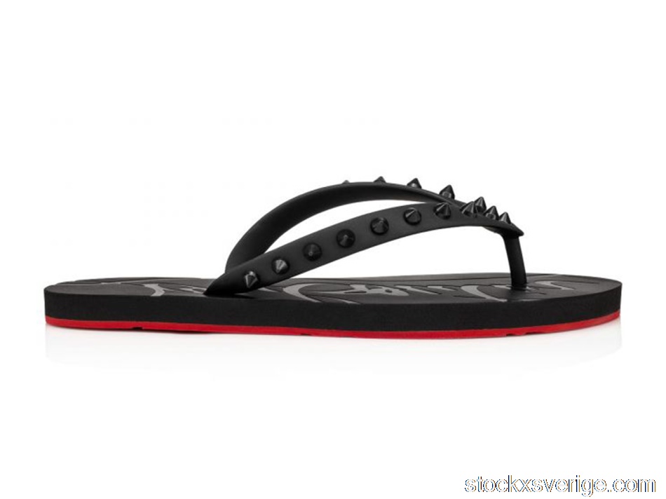 Christian Louboutin Loubi Flip Slide Black Black (W)1210655BK01