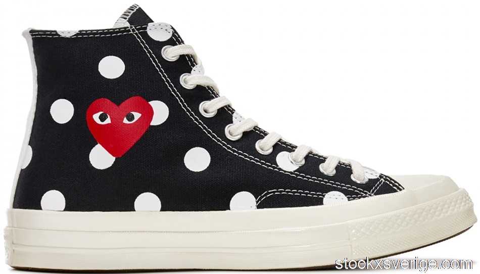Converse Chuck Taylor All-Star 70 Hi Comme des Garcons PLAY Polka Dot Black157250C