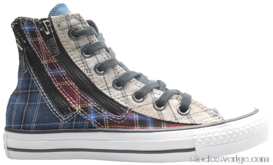 Converse Chuck Taylor All-Star Double Zip Hi Red Blue Plaid (W)549575C