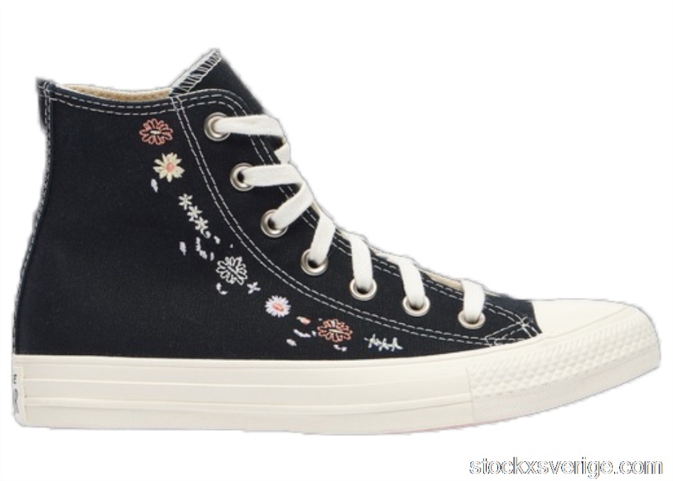 Converse Chuck Taylor All-Star Lift Hi Black Floral Embroidery (W)A01592C