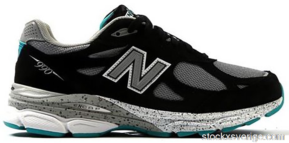 New Balance 990v3 Black Grey TealM990OB3