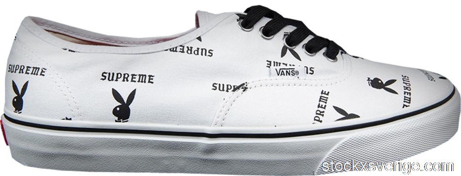 Vans Authentic Supreme x Playboy WhiteVN-OQODD70