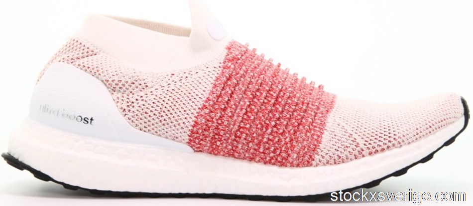 adidas Ultra Boost Laceless White ScarletBB6136